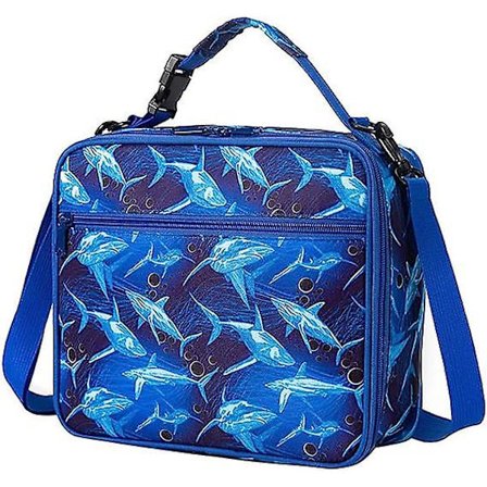 Dww-(Lille Hai) Barnematpakke - Isolerte - Gjenbrukbar Tote Bag - Med Skulderstropp - For Jenter, Gutter, Studenter, Tenåringer, E