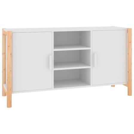 Vidaxl Skänk Vit 107x38x60 Cm Konstruerat Trä Vit
