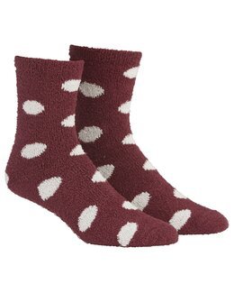 Skridsikre strømper Rød - 35/38 - Damella