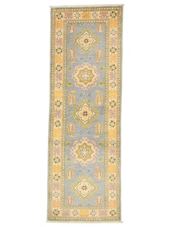 Noué À La Main Kazak Fine Tapis 62X182 De Laine Petit