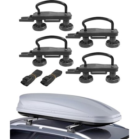 ING 4-delars Takbox U-bultar Rostfritt Stål - Biltillbehör Bilbox Monteringssats - U-fäste Monteringstillbehör - Takräcke