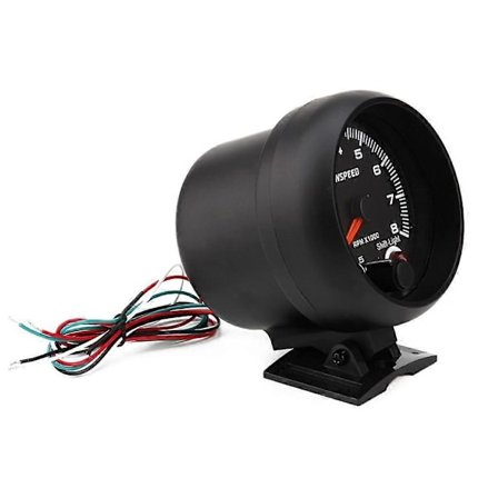 Sähköinen kierroslukumittari 4/6/8-sylinterisille ajoneuvoille, RPM-mittari valolla