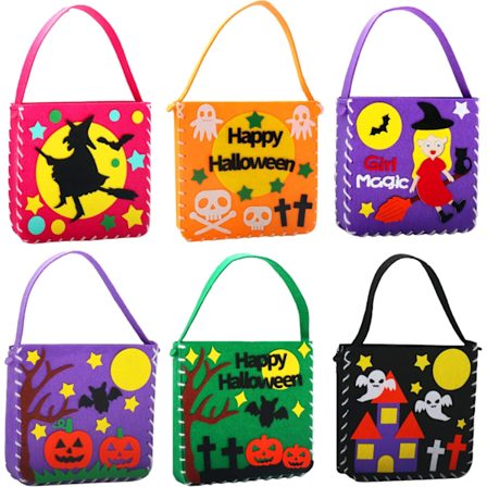 Barnens pysselkit Sömnad 6 Filtgodispåsar Bus eller Godis