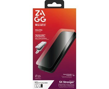 ZAGG Glass Elite Apple iPhone 17 Pro Max - Ytbehandlat skärmskydd för iPhone 17 Pro Max
