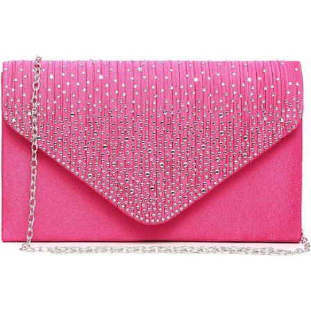 Dame Frosted Satin Aften Taske Clutch Pung Crossbody Håndtasker Fest Galla Bryllup Kuvert