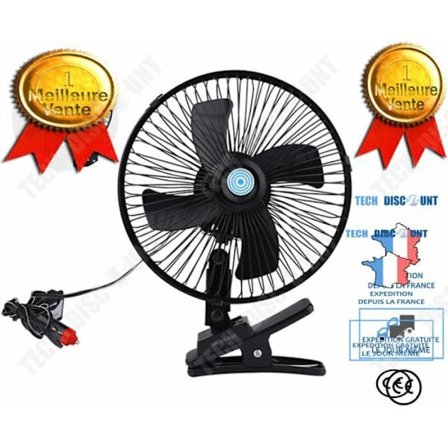 Komfortfläkt - TD - NEUFU - Svängbar på klistermärke - 12V - 2 hastigheter