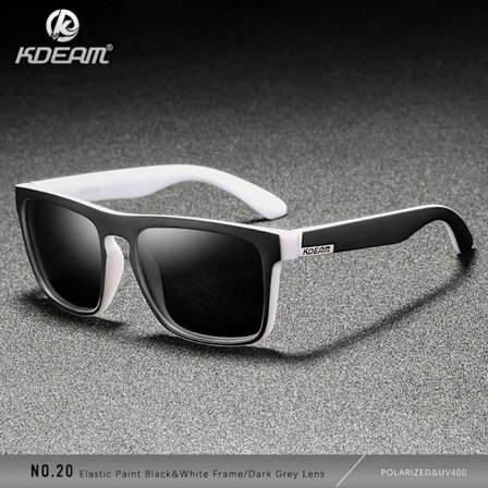 KDEAM Polariserade Designer Fyrkantiga Solglasögon Män eller Kvinnor Elastisk Målad Ram Spegel Solglasögon 17 Färger Tillgängliga