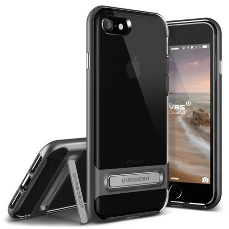 Verus Crystal Bumper Skal till Apple iPhone 8 / 7 - Steel Sil