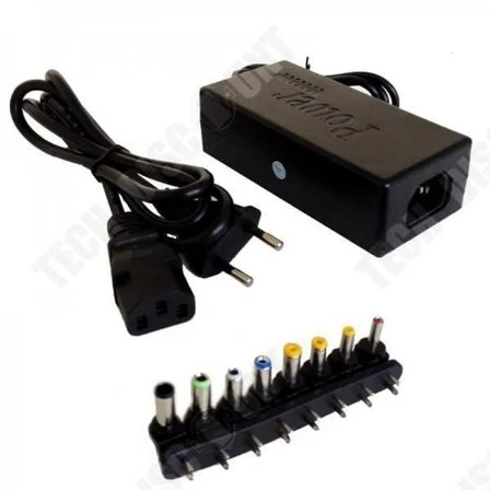 Universell Laptop Laddare 96W 12-24V 8 Tips Säkerhetsadapter[D]
