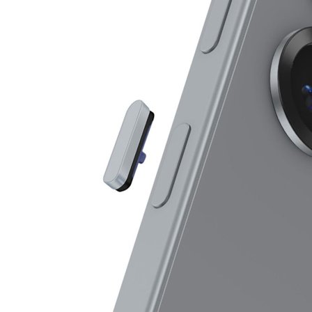 Original Power-knap til Galaxy S25 og S25 Plus Tænd og Sluk Samsung Sølv