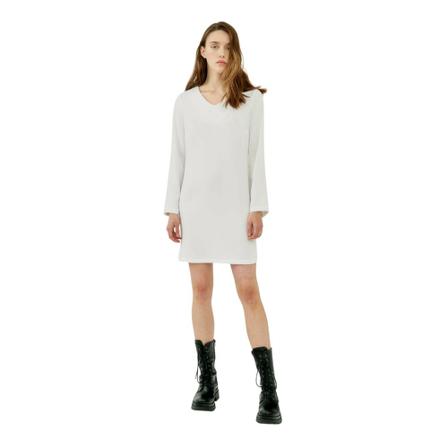 Silvian Heach, Short dress with buttons on the sleeve Wit, Dames, Maat:L