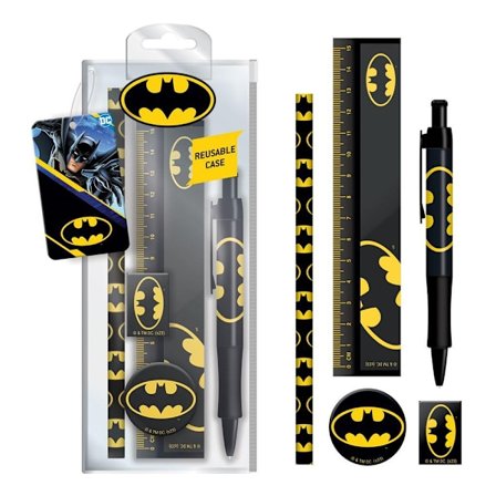 Batman Core Stationery Set (5-pack) One Size Svart/Gul