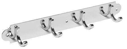 Habo 1803-4 CH Håndklæde 45 mm, blank krom 4 stk. Kroge, Badeværelse