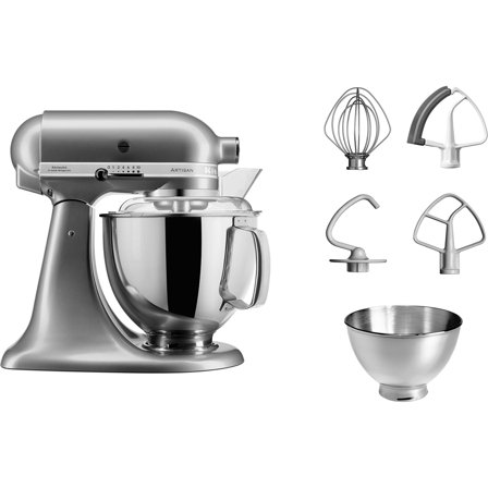 KitchenAid Artisan 5KSM175PSECU - kjøkkenmaskin - 300 W - kontursølv