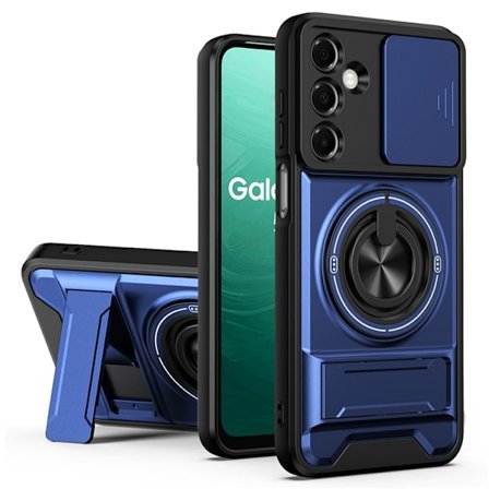 Mobilskal till Galaxy A17 MagSafe med Camera Lens Slider Ringhållare - Blå