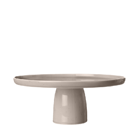 ERNST Tårtfat, porslin, sand Skålar Unisex Beige d27 h11,5