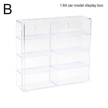 1:64 For Hot Wheels Display Box Bilmodell Leke Kabinett Rack For Hotwheels Biler Støpt Oppbevaring Akryl Støvtett Display Box