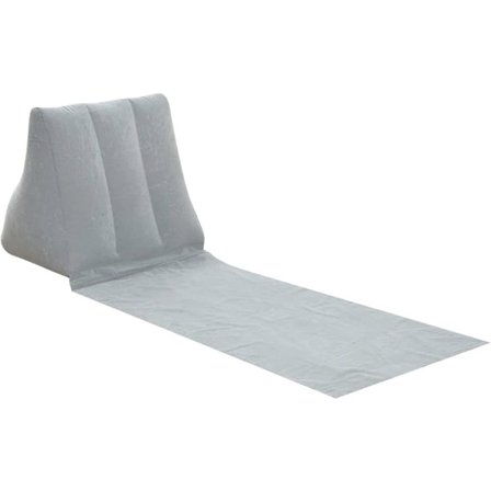 Uppblåsbar strandmatta med triangulärt ryggstöd – portabel solstol för camping & strand