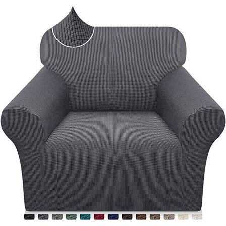 High Stretch sofföverdrag 1-sits Ultramjuka, snygga sofföverdrag för hundar och barn Jacquard Spandex möbelskydd med elastisk botten (1-sits)