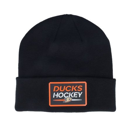 Fanatics - NHL Svart cuff Beanie - Anaheim Ducks Authentic Pro Draft Podium Athletic Black Cuff @ Hatstore