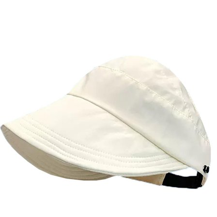 Sommarhatt för kvinnor, bred brätte, anti-UV, strandvisir, justerbar