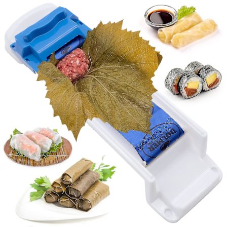 Maskine til rullning af vinblade - Fyldte vinblade - Rulle til kålblade - Kødvalse - Maskine til forårsruller - Køkkenrulle til vinblade