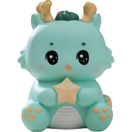 Sparegris til børn, resin, uknuselig pengekasse, kontanter til børn, sparegris til piger og drenge, drikkepengeglas, sparegris, ægte pengekasse, grøn