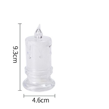 12 stk Led elektroniske stearinlys flammeløse lys M2 2