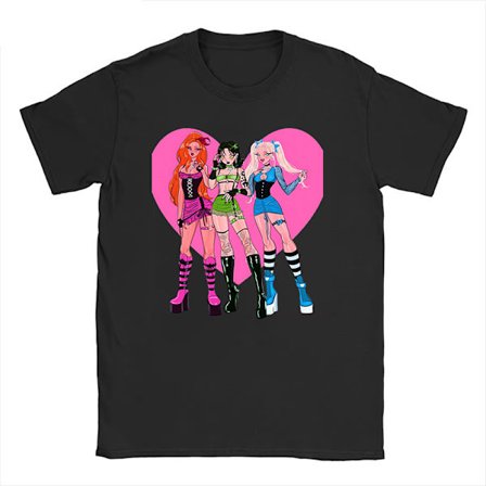 KPop Demon Hunters pyöreäkauluksinen lyhythihainen T-paita - Rento malli - Musta 15