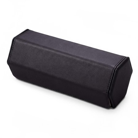 Hexa | Custodia portaorologi esagonale nero e grigio in ecopelle - 3 orologi per uomini - Scatole porta orologi