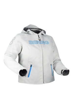 MC-Jakke Bering Warwick QS Dame Lys grå/blå 4XL