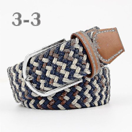 Herrar Bälte Födelsedagspresent Midjebälte Fläta Klassiskt Spänne Midjeband Justerbart Blandade 3 Färger