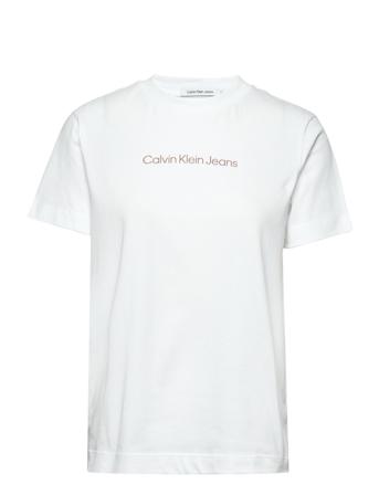 Shrunken Institutional Tee White Calvin Klein Jeans