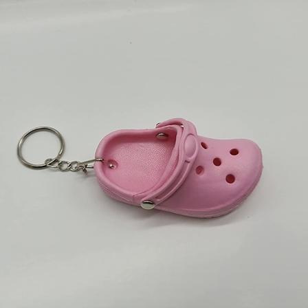 Sød Mini Clog Sko Nøglering, DIY Gummi Sko Charms Nøglering Vedhæng (1 stk) 4