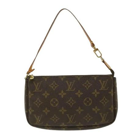 Louis Vuitton Vintage, Pre-owned Pochette Accessoires Monogram Bag Bruin, Dames, Maat:ONE Size,leather
