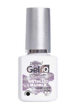 Depend Gel iQ Effect Metallic Marble Nagellack Dam Lila 5 ML