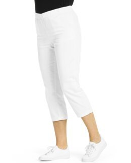 Capribyxa i mjuk bomull Julia Vit - 50 - Åshild