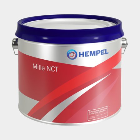 Självpolerande kopparbaserad bottenfärg Hempel Mille NCT, 750 ml - Red (56460), för Västkusten