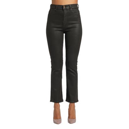7 For All Mankind Straight Broek , Zwart , Dames , Maat: W26
