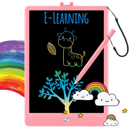 LCD skrivetablet Doodle Board, 10 tommer farverig tegnetablet W