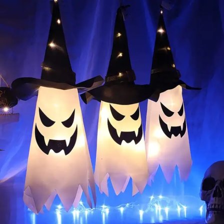 kpl Halloween LED Vilkkuva Valo Roikkuva Kummitus