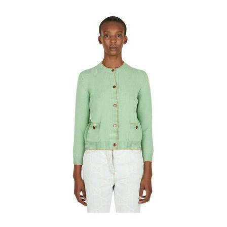 Gucci, Knitwear Groen, Dames, Maat:M,Cotton