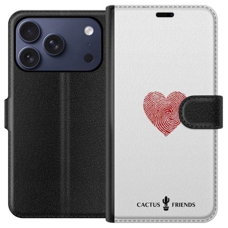 Yhteensopiva Lompakkokotelo Apple Apple iPhone 17 Pro Cactus and Friends - Fingerprint Love
