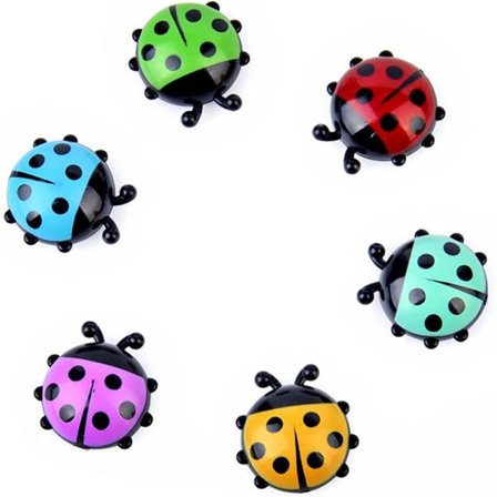 (Set om 6) Kylskåpsmagnet Whiteboard och självhäftande kyl Magn