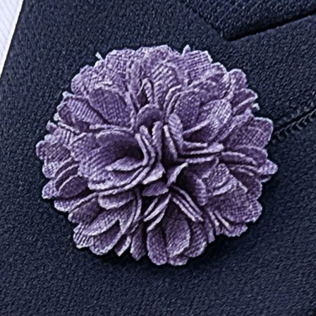 Flor de Lapela Violeta para homens - Flores de lapela