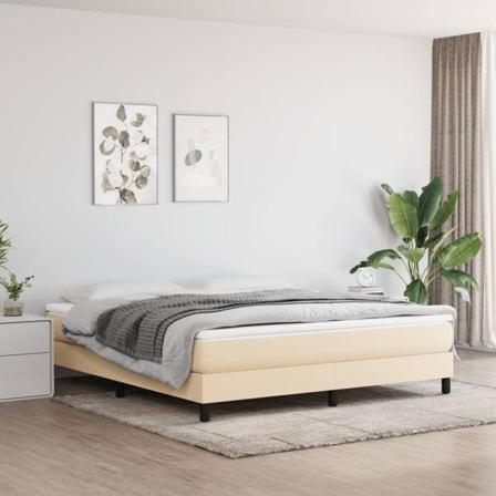 Vidaxl Pocketresårmadrass Gräddvit 180x200x20 Cm Tyg Kräm