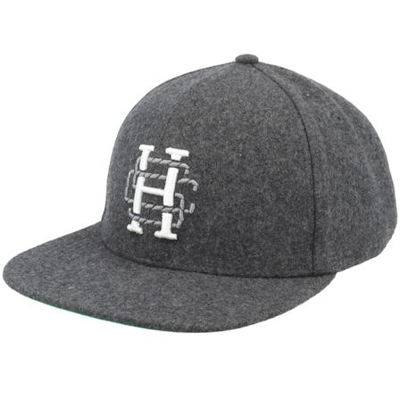 Herschel - Svart snapback Caps - Whaler Classic 6 Panel Hsc Crest Heather Black Snapback @ Hatstore