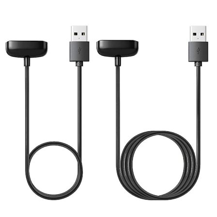 Oplader kompatibel til Fitbit Charge 5, erstatnings usb-opladeradapter Ladeledning Opladningskabel til Charge5 Advanced Fitness & Health Tracker (2-pc