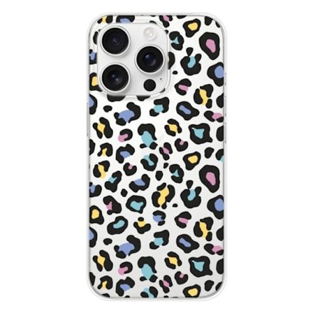 Silicone-fodral - Kompatibel med Apple iPhone 16 Pro - leopardmönster i färg