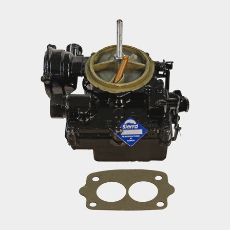 Sierra Förgasare för marina motorer i svart metall, högpresterande reservdel som inkluderar monteringspackning